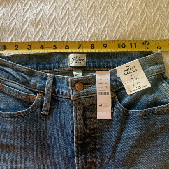 J. Crew 10” Vintage Straight with raw hem NWT - Picture 12 of 12